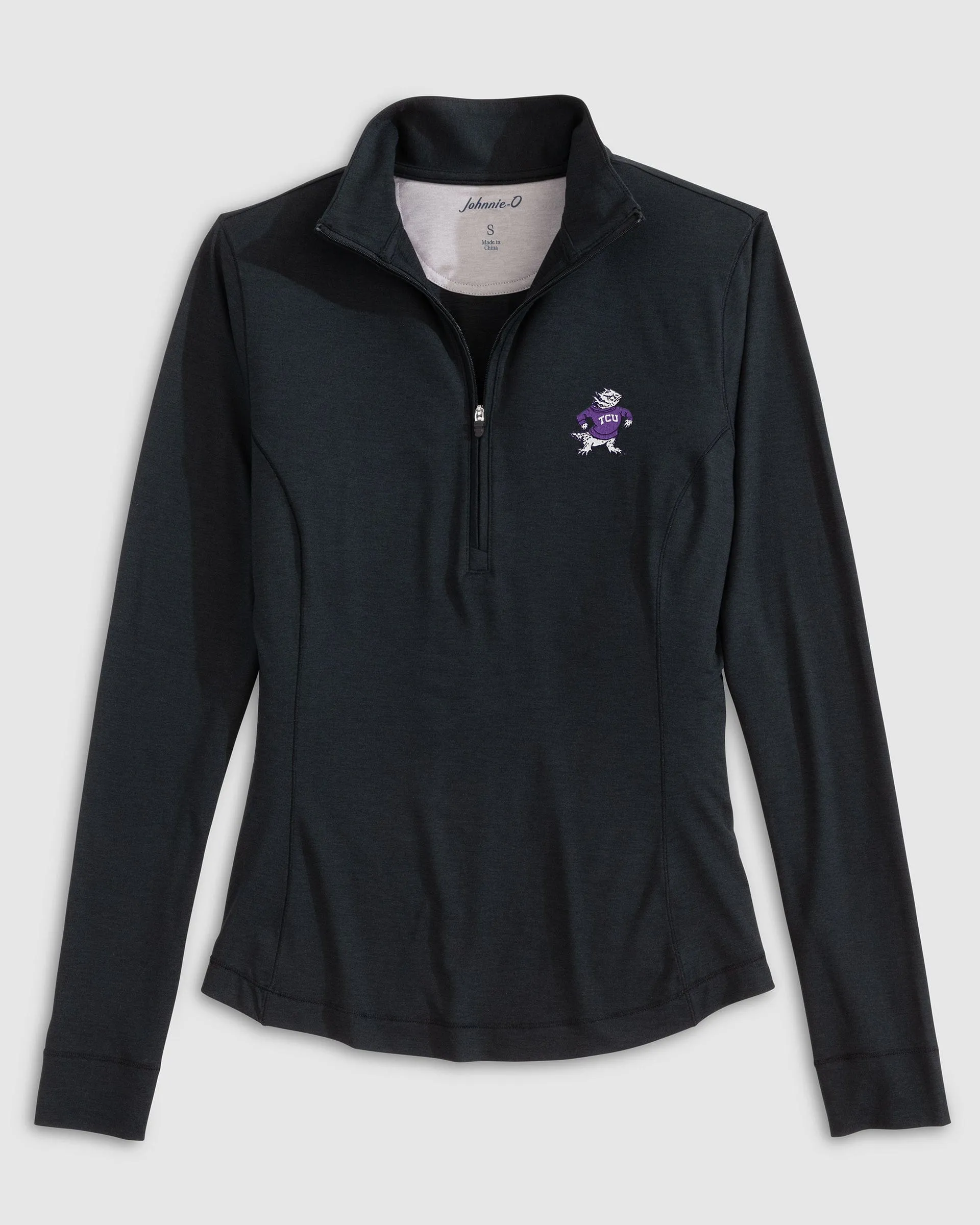 Women's Texas Christian Susie Performance 1/4 Zip - Vault Logo sold by Johnnie-O product image thumbnail 3