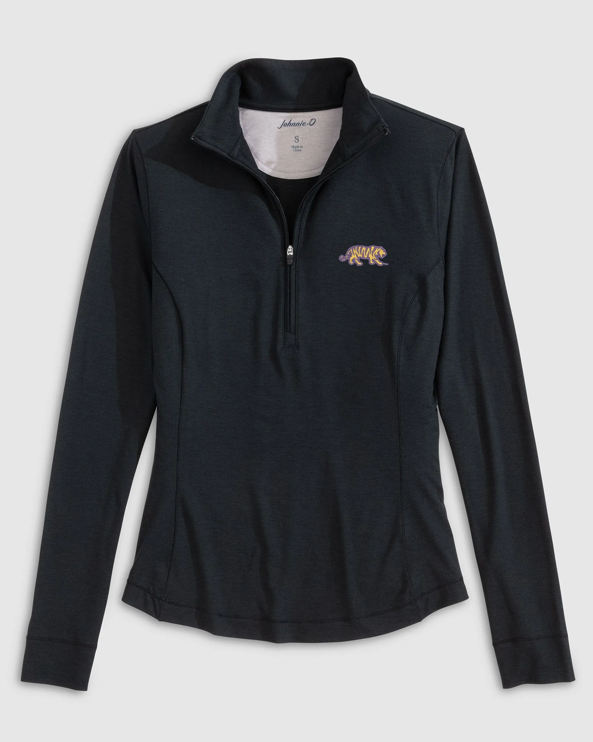 Women's Louisiana State Susie Performance 1/4 Zip - Mike The Tiger Logo sold by Johnnie-O product image thumbnail 3
