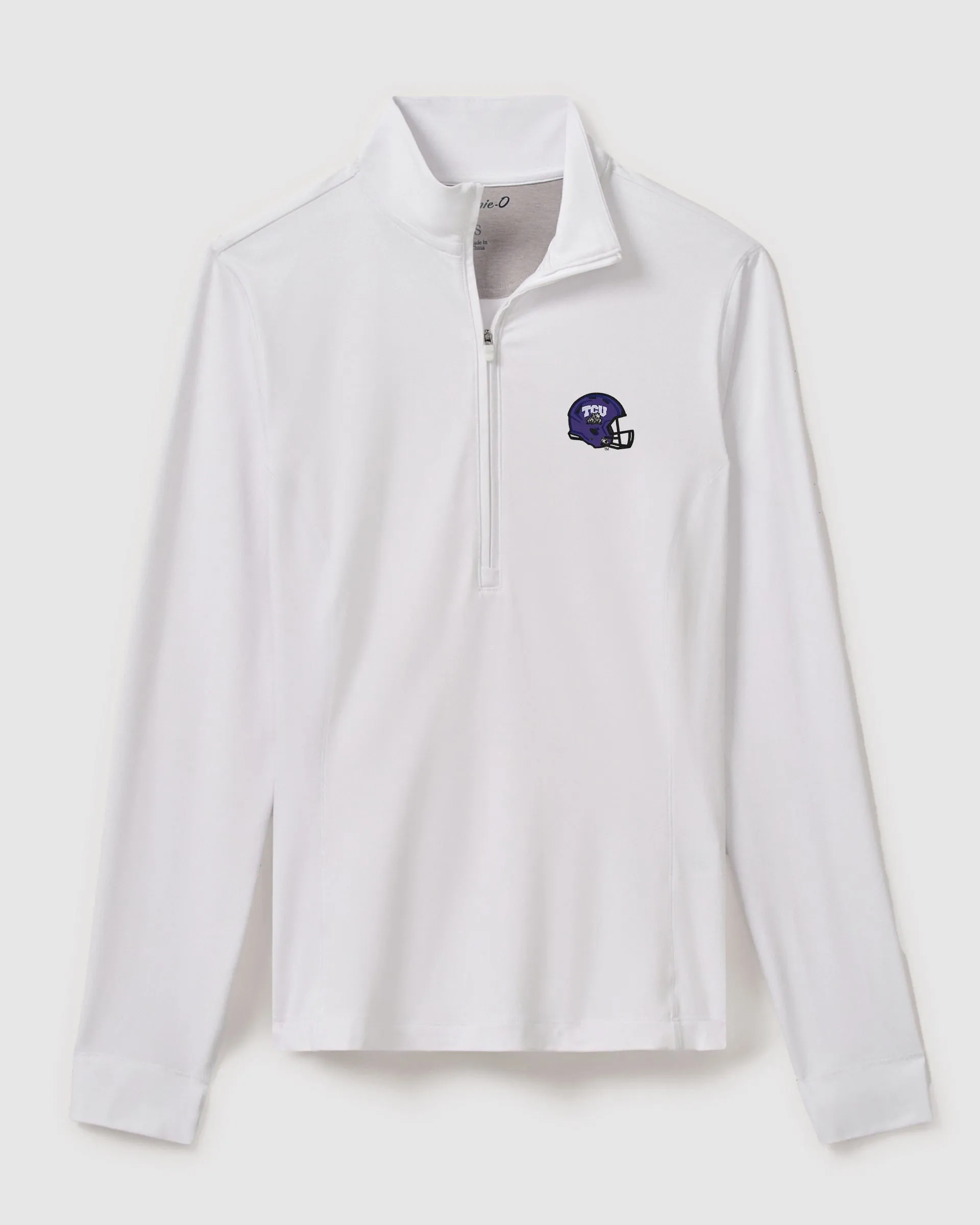 Women's Texas Christian Susie Performance 1/4 Zip sold by Johnnie-O