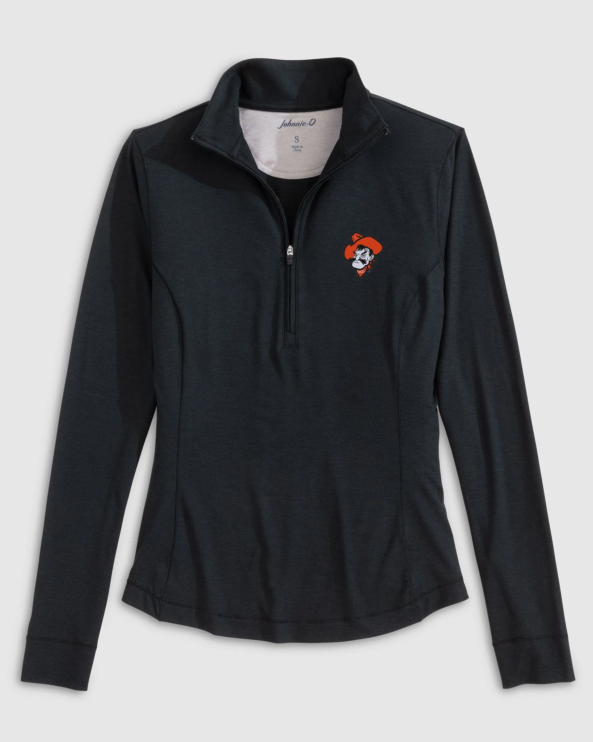 Women's Oklahoma State Susie Performance 1/4 Zip - Pistol Pete Logo sold by Johnnie-O product image thumbnail 3