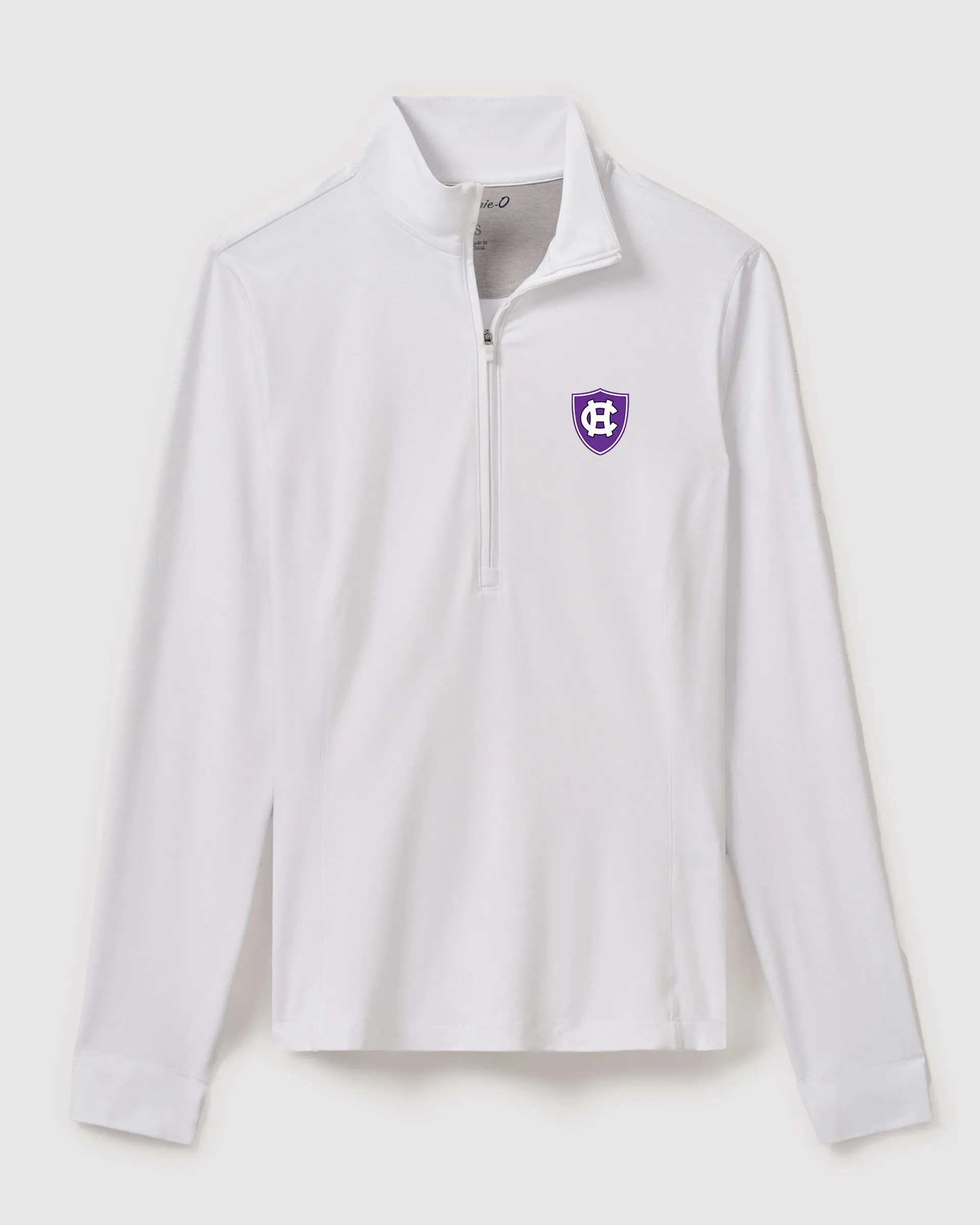 Women's Holy Cross Susie Performance 1/4 Zip sold by Johnnie-O