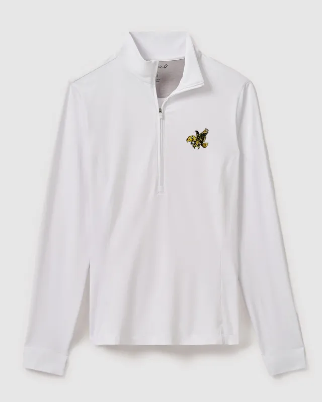 Women's Iowa Susie Performance 1/4 Zip - Vault Logo sold by Johnnie-O