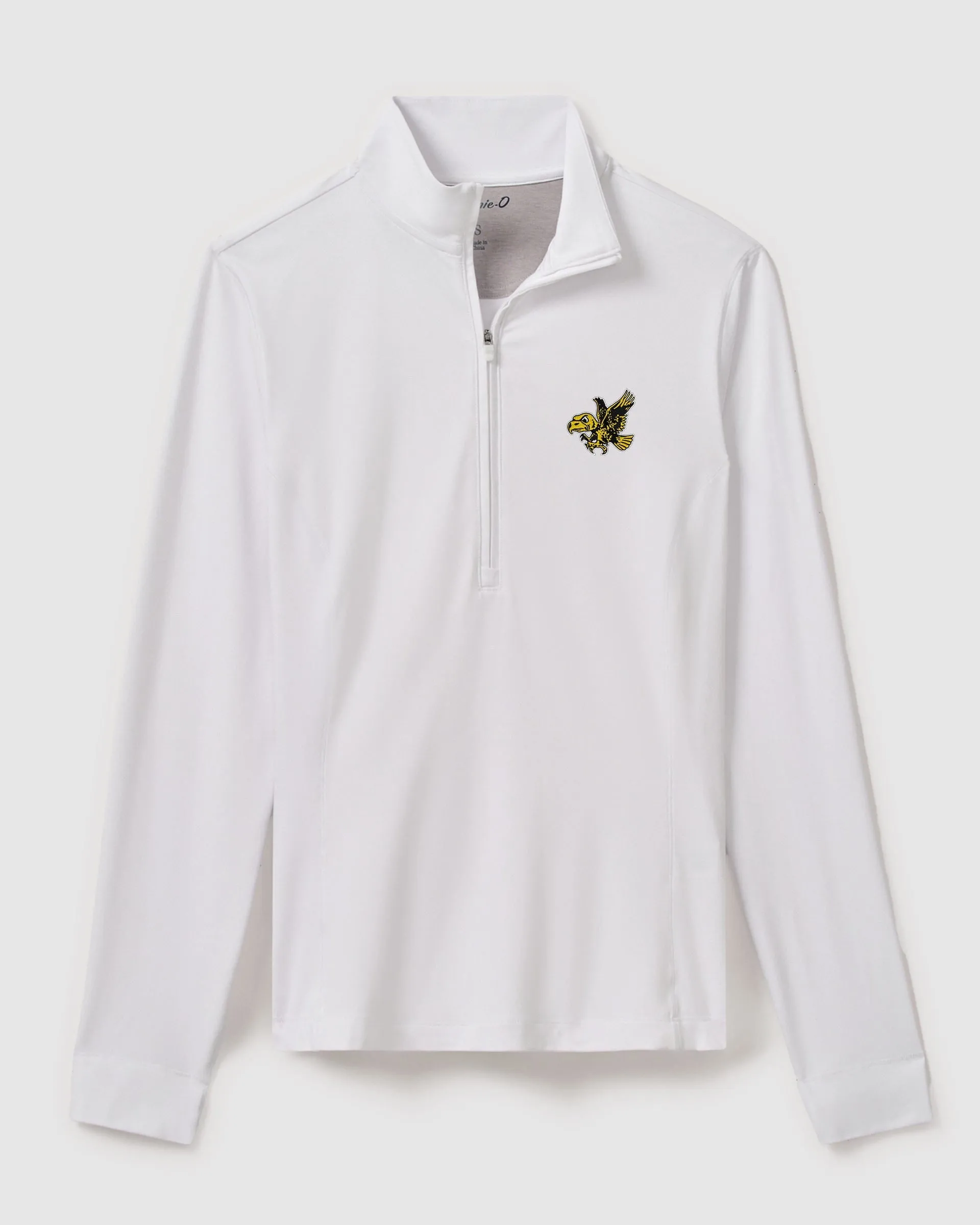 Women's Iowa Susie Performance 1/4 Zip - Vault Logo sold by Johnnie-O