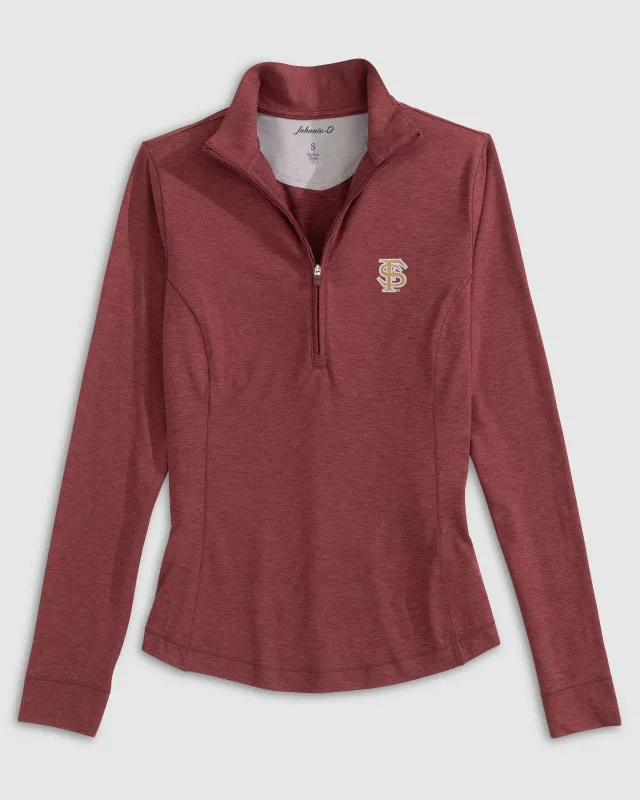 Women's Florida State Susie Performance 1/4 Zip - Baseball Logo sold by Johnnie-O