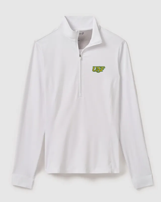 Women's South Florida Susie Performance 1/4 Zip - Vault Logo sold by Johnnie-O