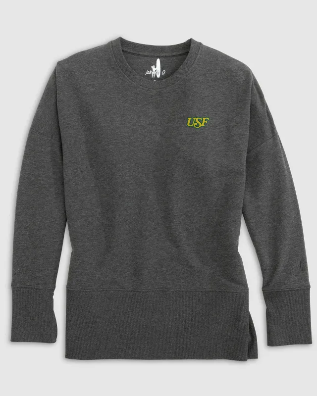 Women's South Florida Brittany Crewneck Sweatshirt - Vault Logo sold by Johnnie-O