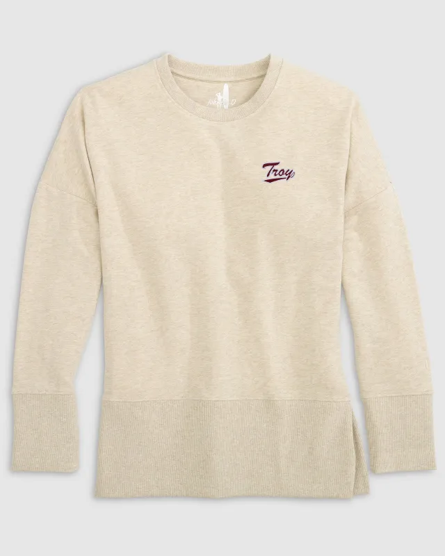 Women's Troy Brittany Crewneck Sweatshirt - Script Logo sold by Johnnie-O