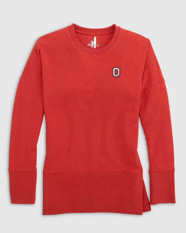 Women's Ohio Brittany Crewneck Sweatshirt - O Logo sold by Johnnie-O