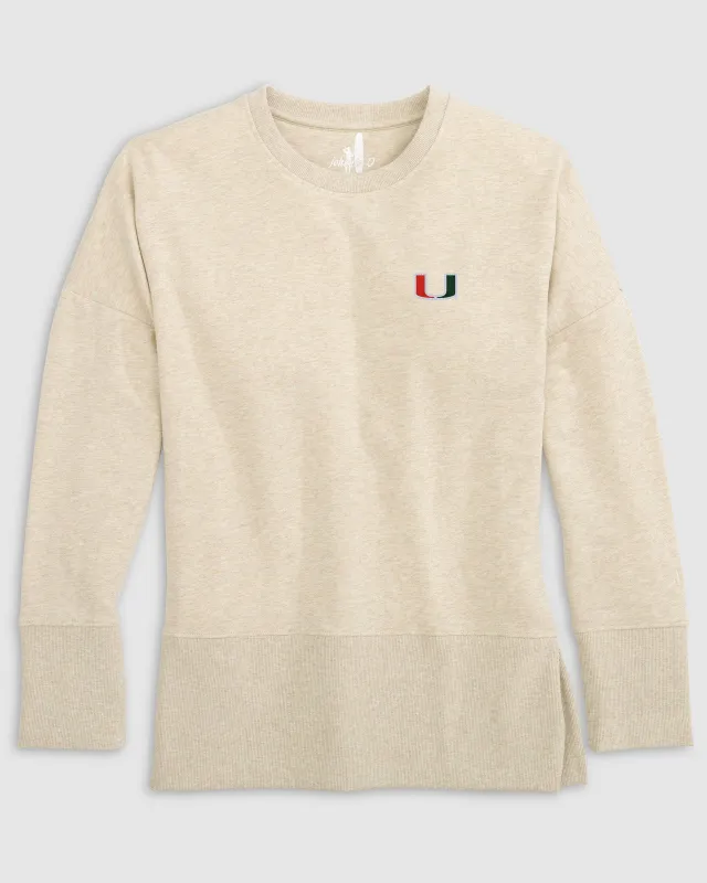 Women's Miami Brittany Crewneck Sweatshirt sold by Johnnie-O