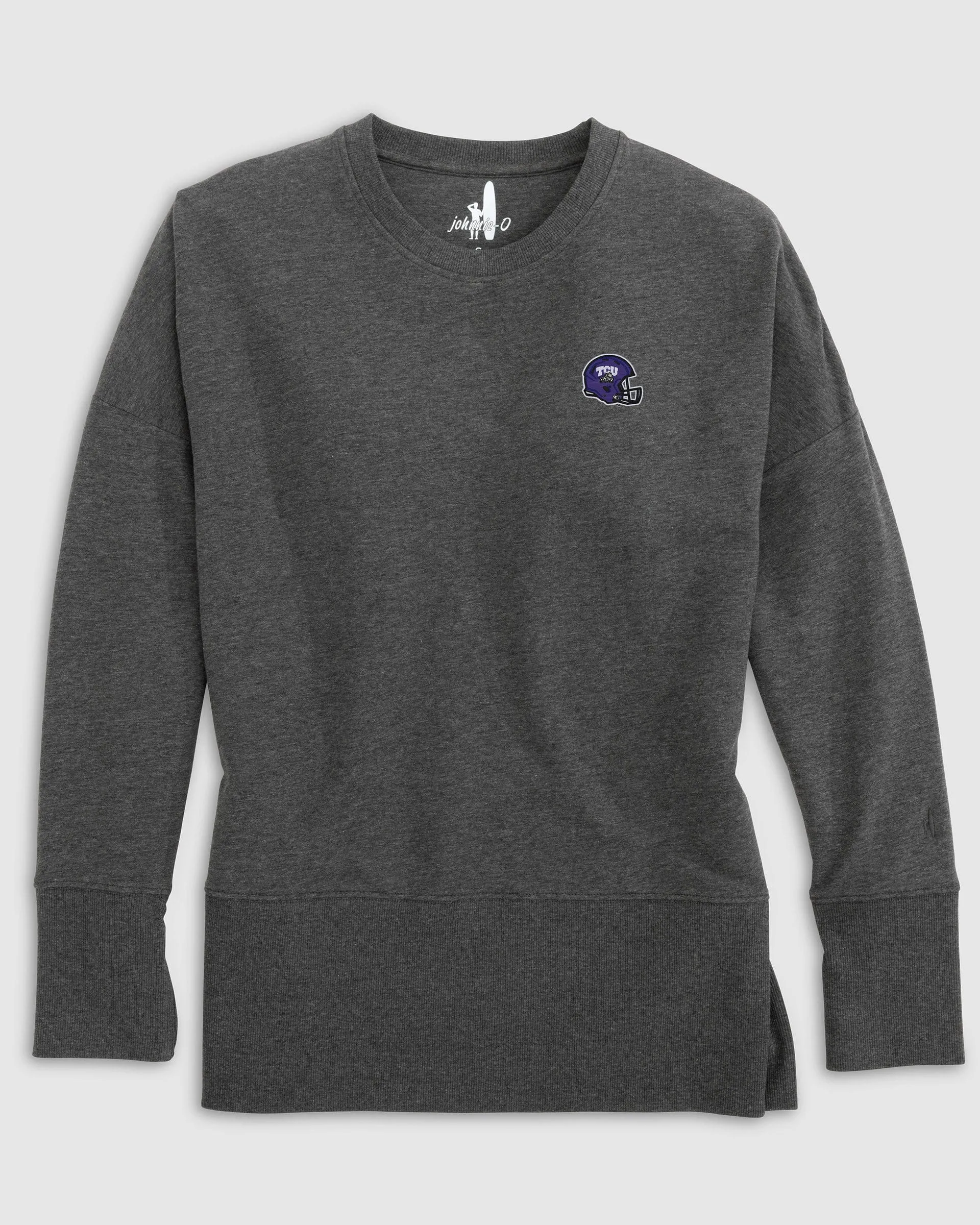 Women's Texas Christian Brittany Crewneck Sweatshirt - Helmet Logo sold by Johnnie-O product image thumbnail 3
