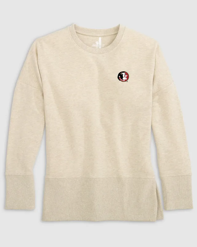 Women's Florida State Brittany Crewneck Sweatshirt - Vault Logo sold by Johnnie-O