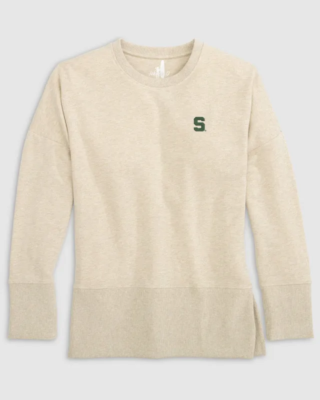 Women's Michigan State Brittany Crewneck Sweatshirt - S Logo sold by Johnnie-O