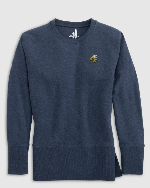 Women's Michigan Brittany Crewneck Sweatshirt - Vault Logo sold by Johnnie-O