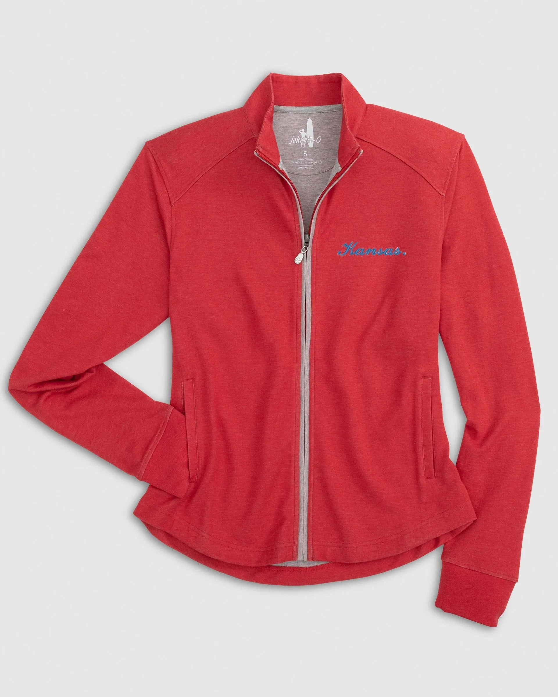 Women's Kansas Tomi Full Zip Jacket - Script Logo sold by Johnnie-O product image thumbnail 3