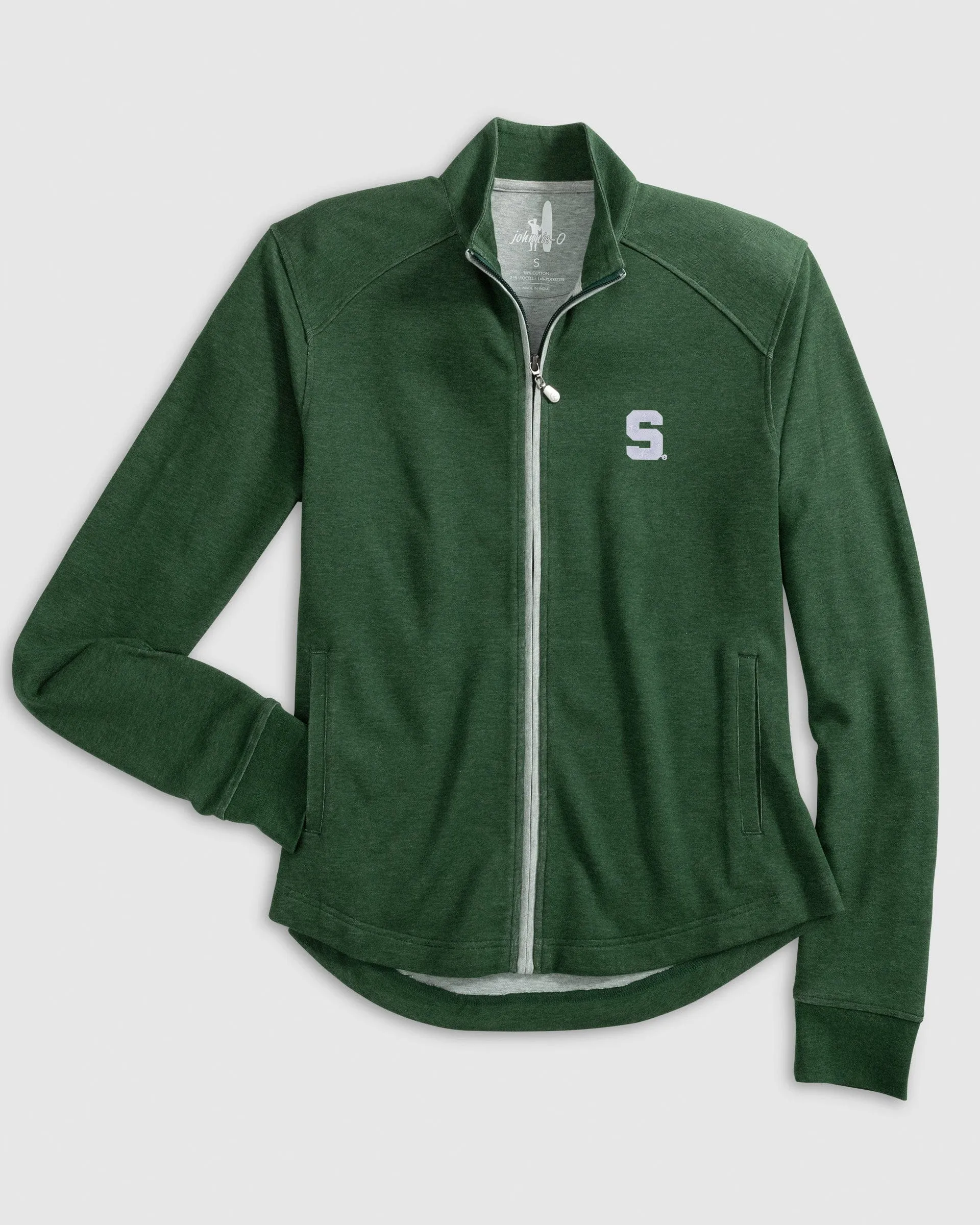 Women's Michigan State Tomi Full Zip Jacket - S Logo sold by Johnnie-O