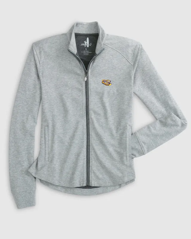Women's Louisiana State Tomi Full Zip Jacket - Tiger Eye Logo sold by Johnnie-O
