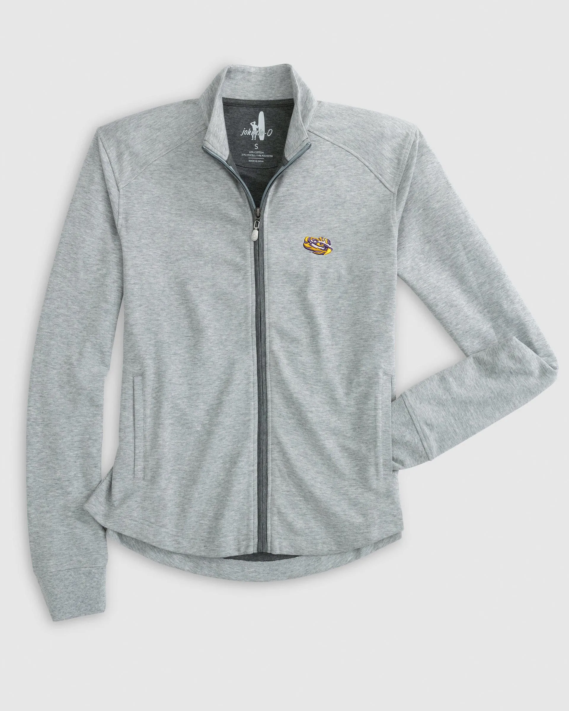 Women's Louisiana State Tomi Full Zip Jacket - Tiger Eye Logo sold by Johnnie-O