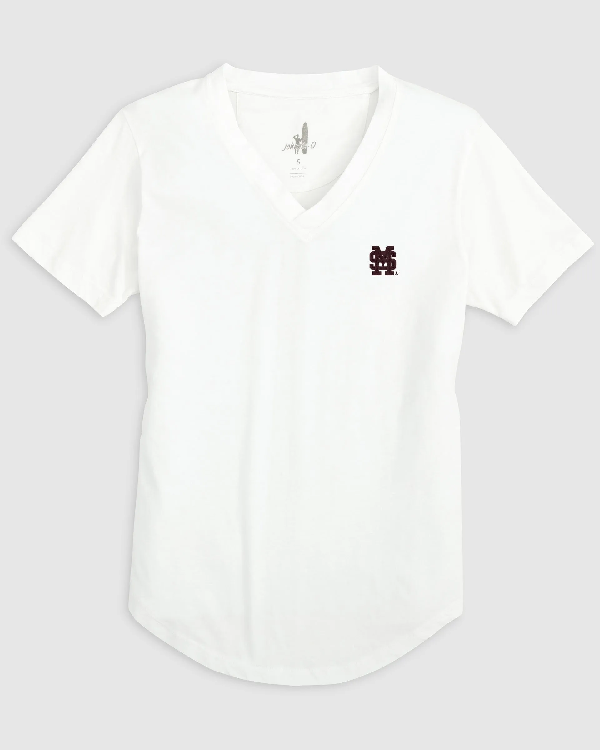 Women's Mississippi State Merediths V-Neck T-Shirt - Baseball Logo sold by Johnnie-O product image thumbnail 5