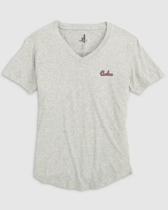 Women's South Carolina Merediths V-Neck T-Shirt - Script Logo sold by Johnnie-O