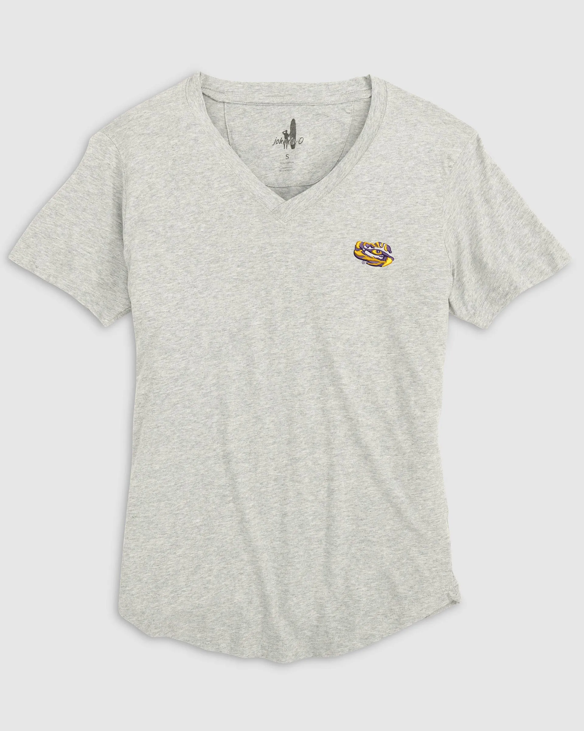 Women's Louisiana State Merediths V-Neck T-Shirt - Tiger Eye Logo sold by Johnnie-O