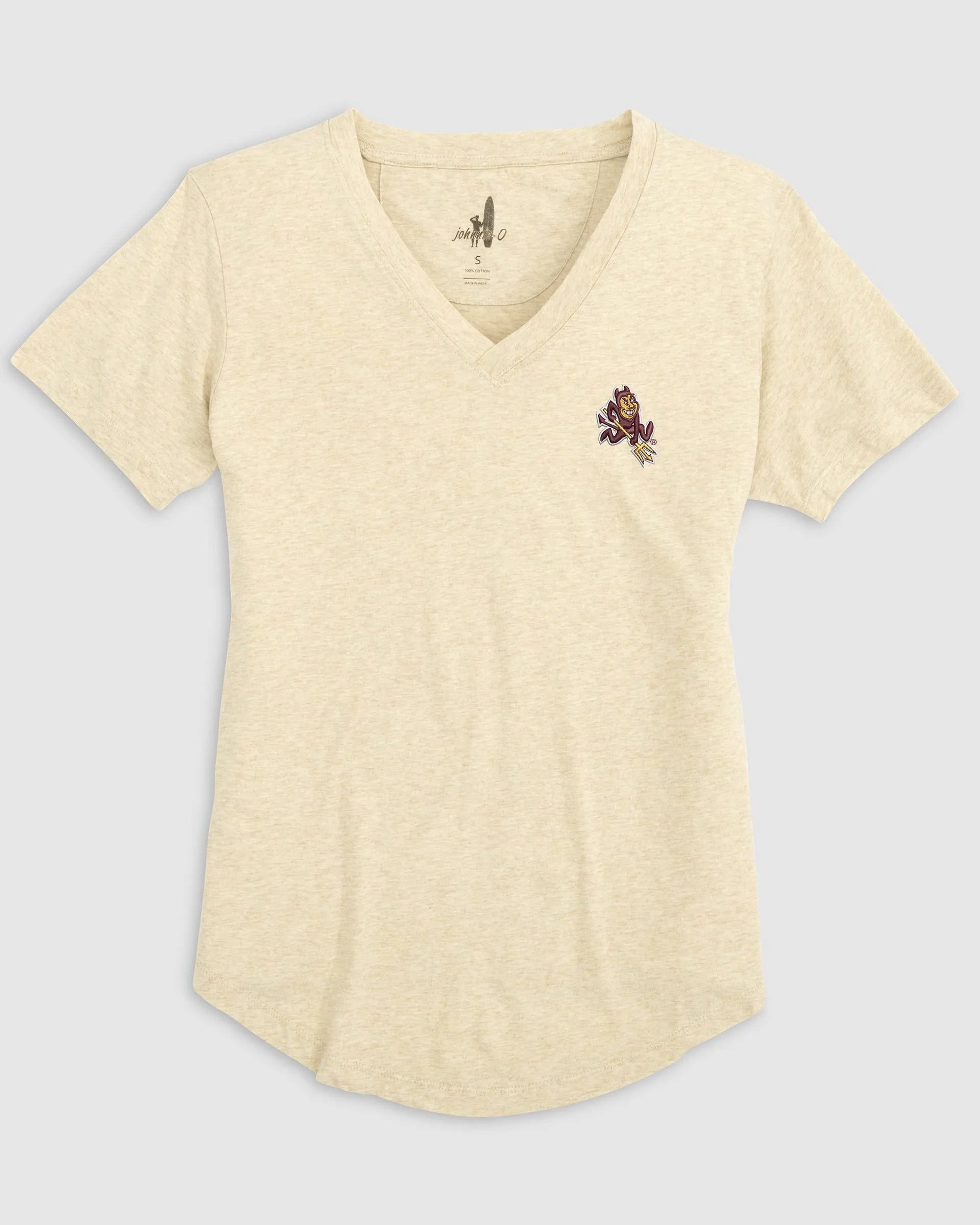 Women's Arizona State Merediths V-Neck T-Shirt - Sparky Logo sold by Johnnie-O product image thumbnail 2