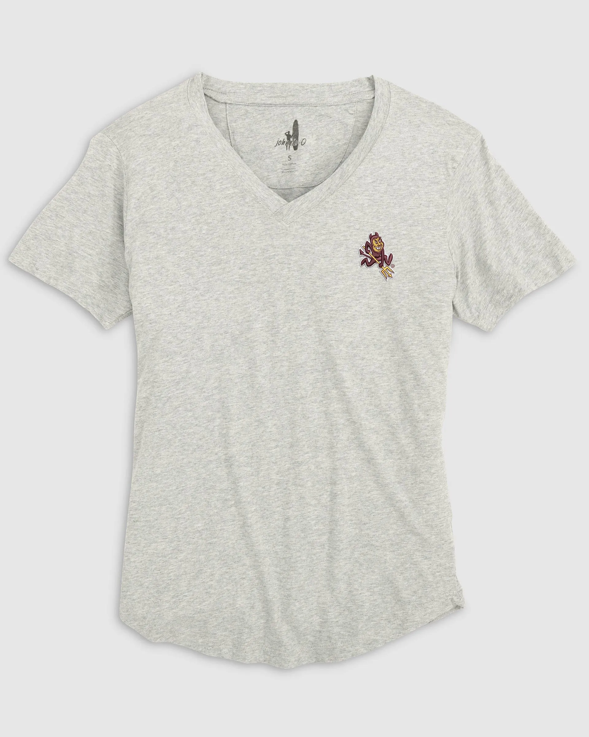 Women's Arizona State Merediths V-Neck T-Shirt - Sparky Logo sold by Johnnie-O product image thumbnail 4