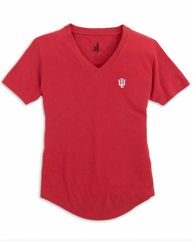 Women's Indiana Merediths V-Neck T-Shirt sold by Johnnie-O
