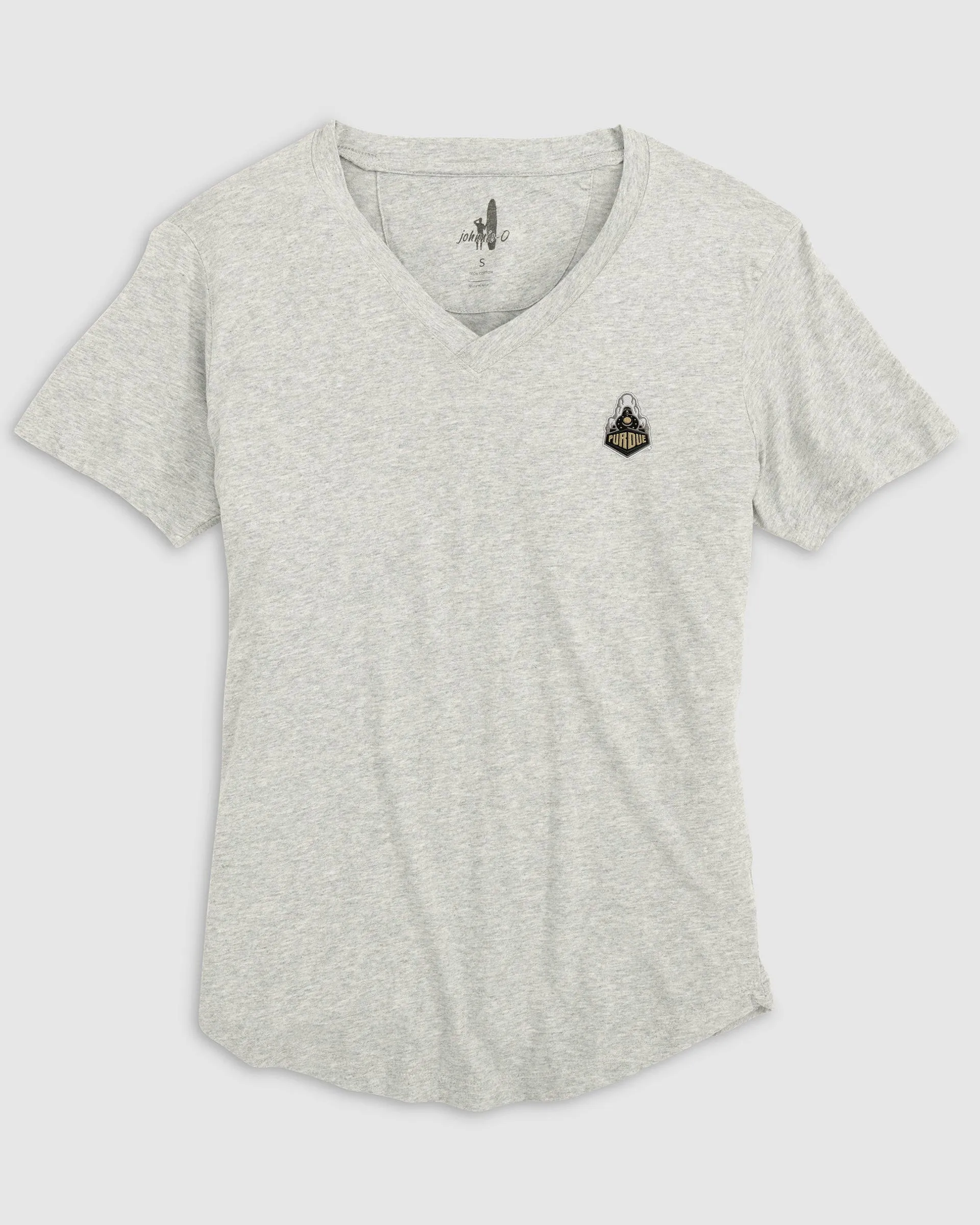 Women's Purdue Merediths V-Neck T-Shirt - Boilermaker Logo sold by Johnnie-O product image thumbnail 3