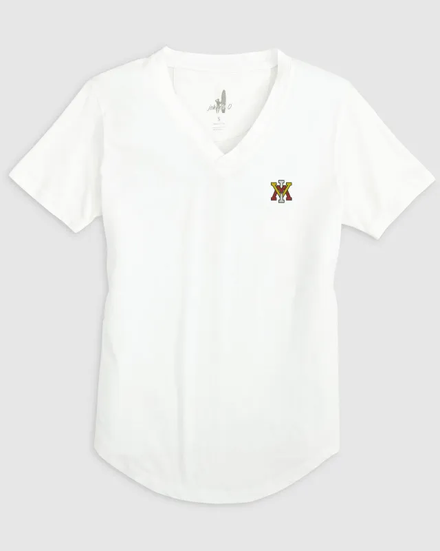 Women's VMI Merediths V-Neck T-Shirt sold by Johnnie-O