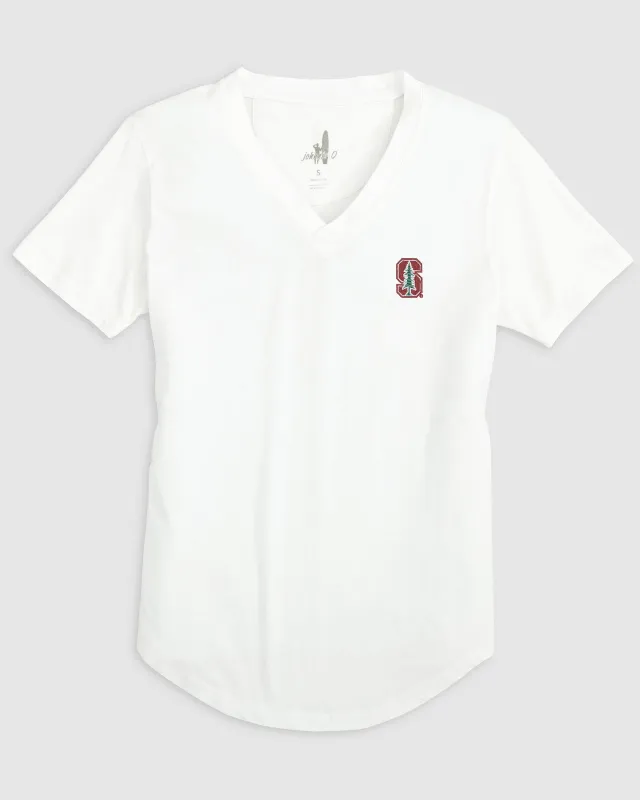 Women's Stanford Merediths V-Neck T-Shirt sold by Johnnie-O
