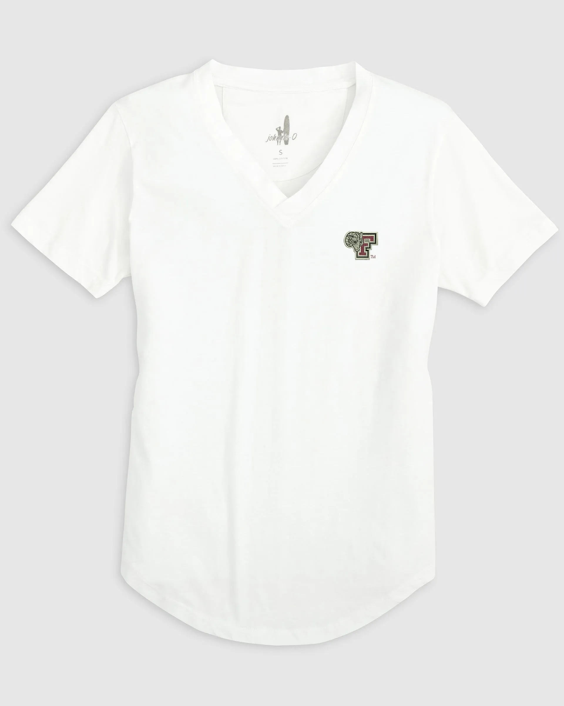 Women's Fordham Merediths V-Neck T-Shirt sold by Johnnie-O