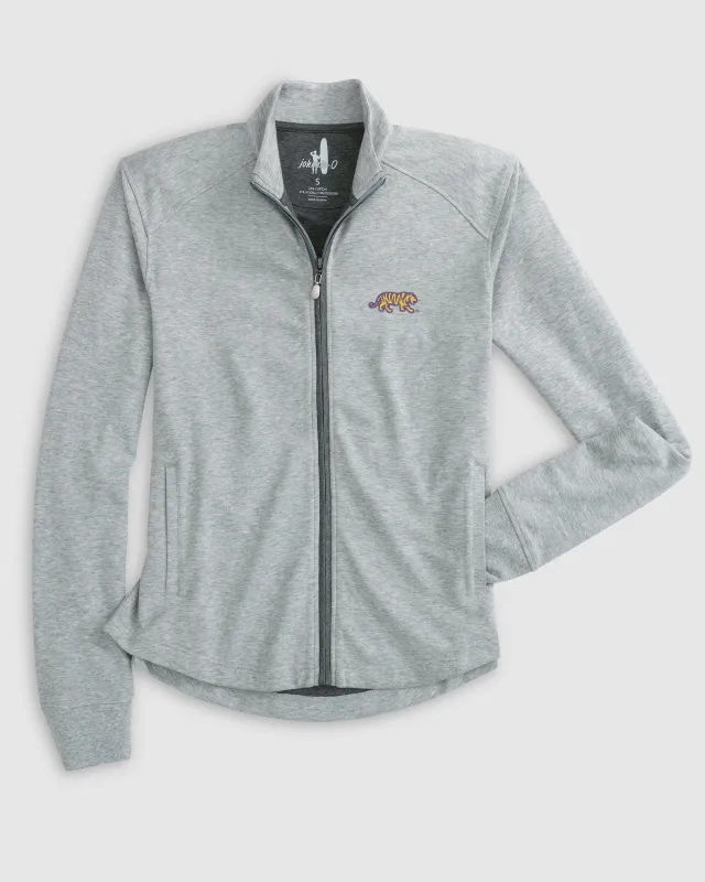 Women's Louisiana State Tomi Full Zip Jacket - Mike The Tiger Logo sold by Johnnie-O