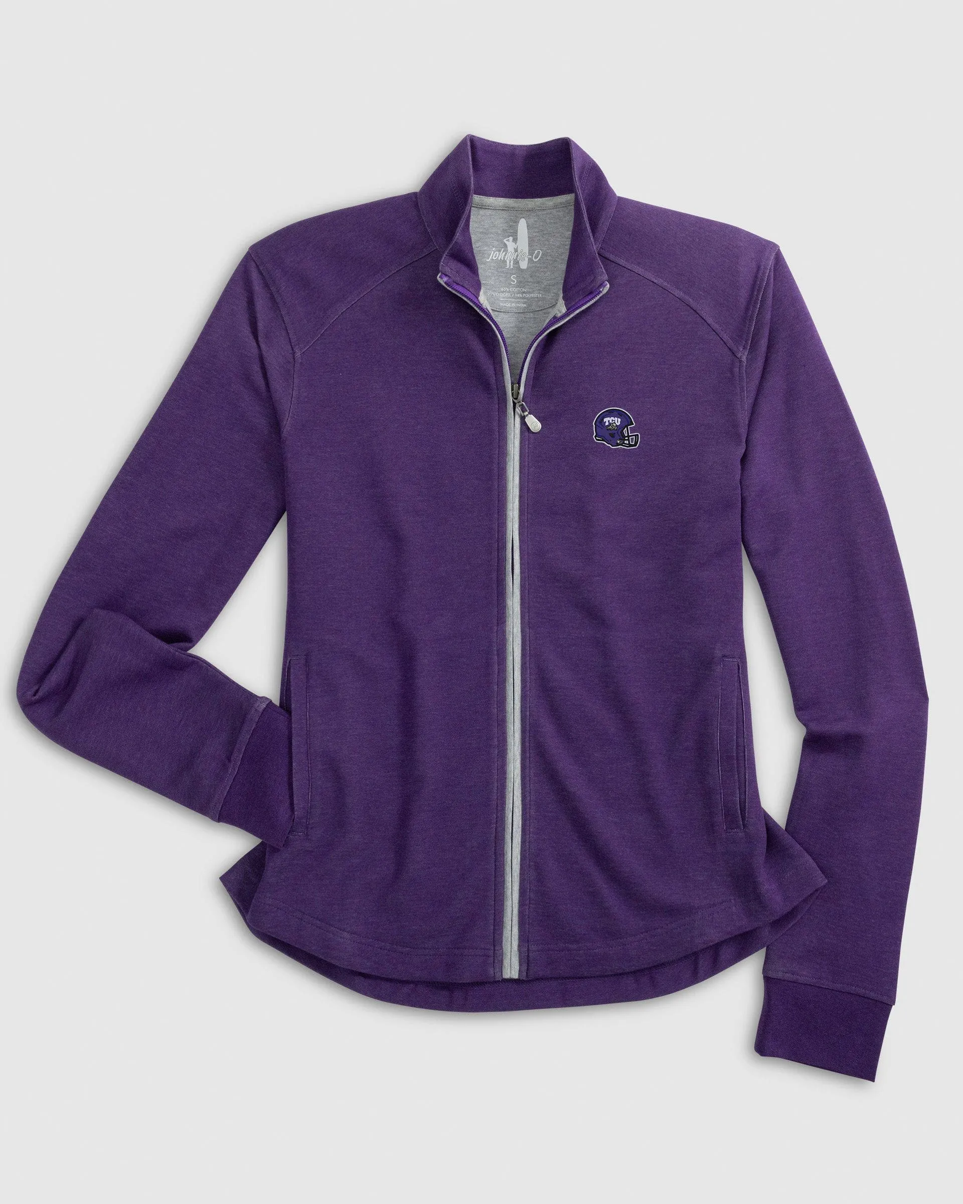 Women's Texas Christian Tomi Full Zip Jacket - Helmet Logo sold by Johnnie-O product image thumbnail 3