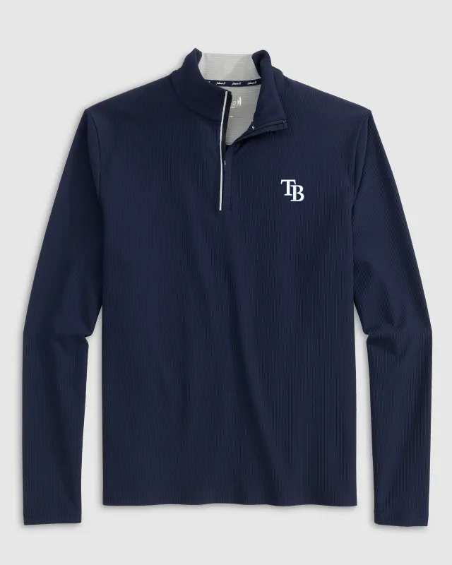Tampa Bay Rays Hoppin Performance 1/4 Zip sold by Johnnie-O