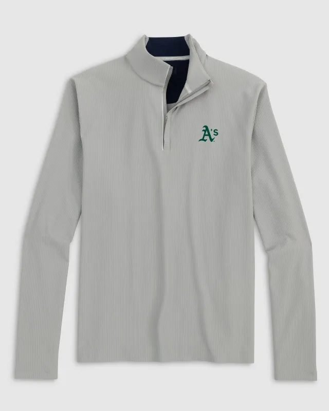Oakland Athletics Hoppin Performance 1/4 Zip sold by Johnnie-O