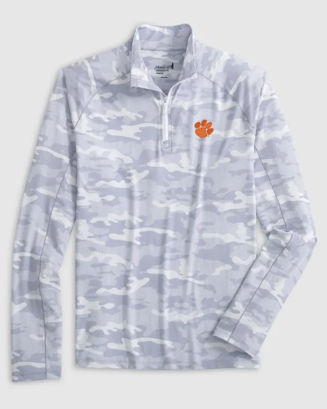 Clemson Patton Performance Camo 1/4 Zip sold by Johnnie-O