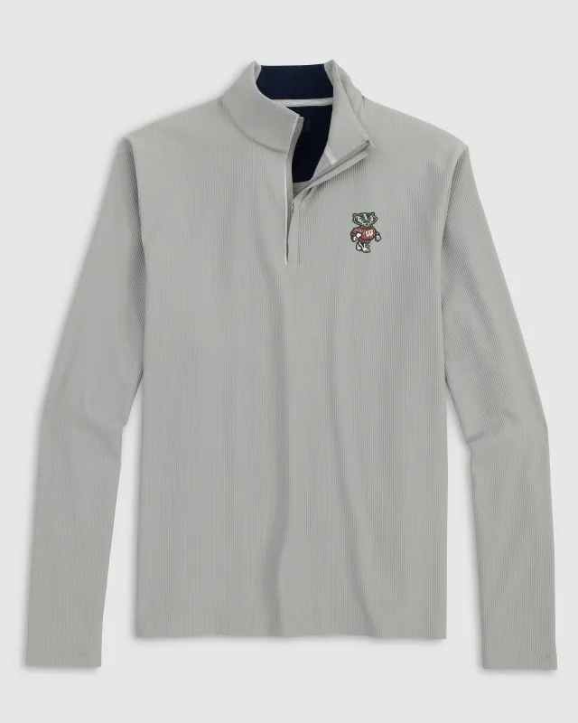 Wisconsin Hoppin Performance 1/4 Zip sold by Johnnie-O