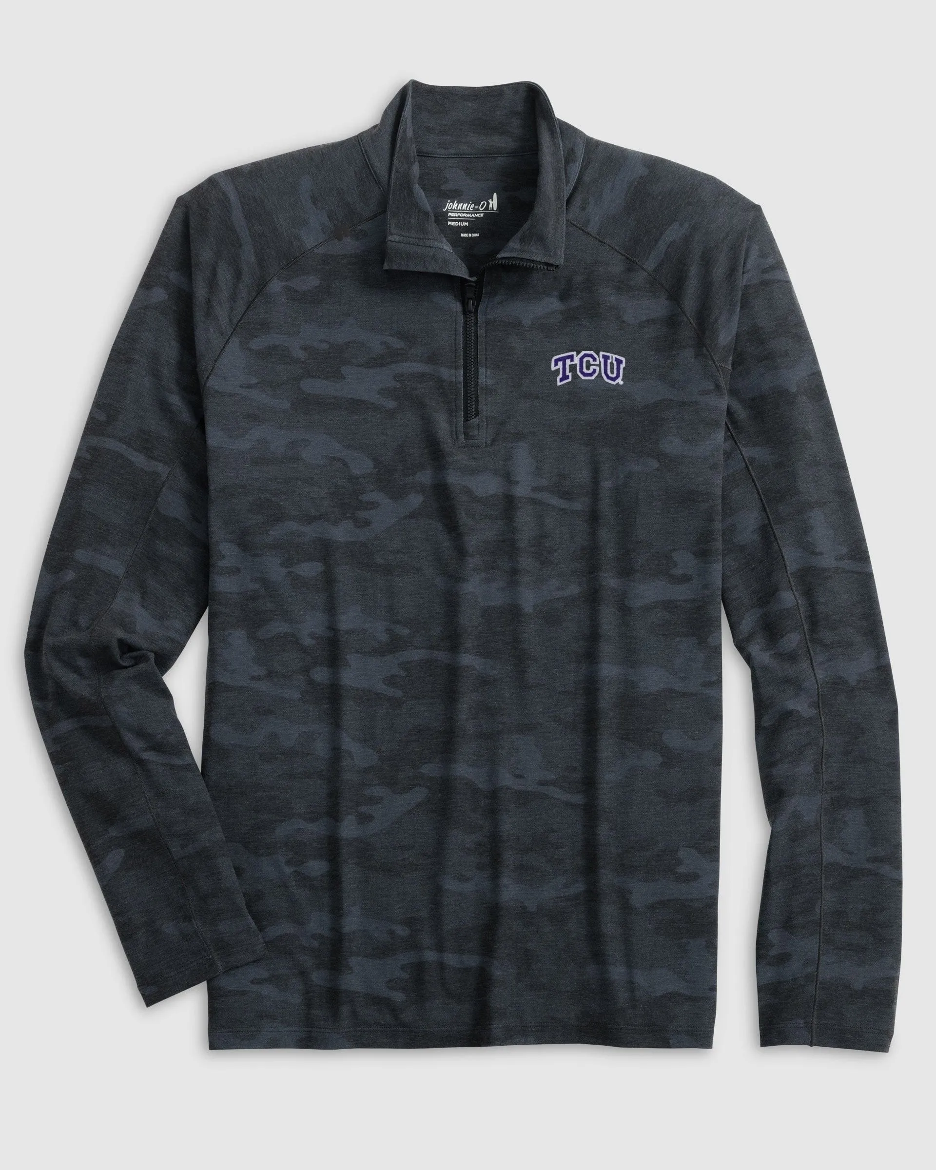 Texas Christian Patton Performance Camo 1/4 Zip sold by Johnnie-O product image thumbnail 2