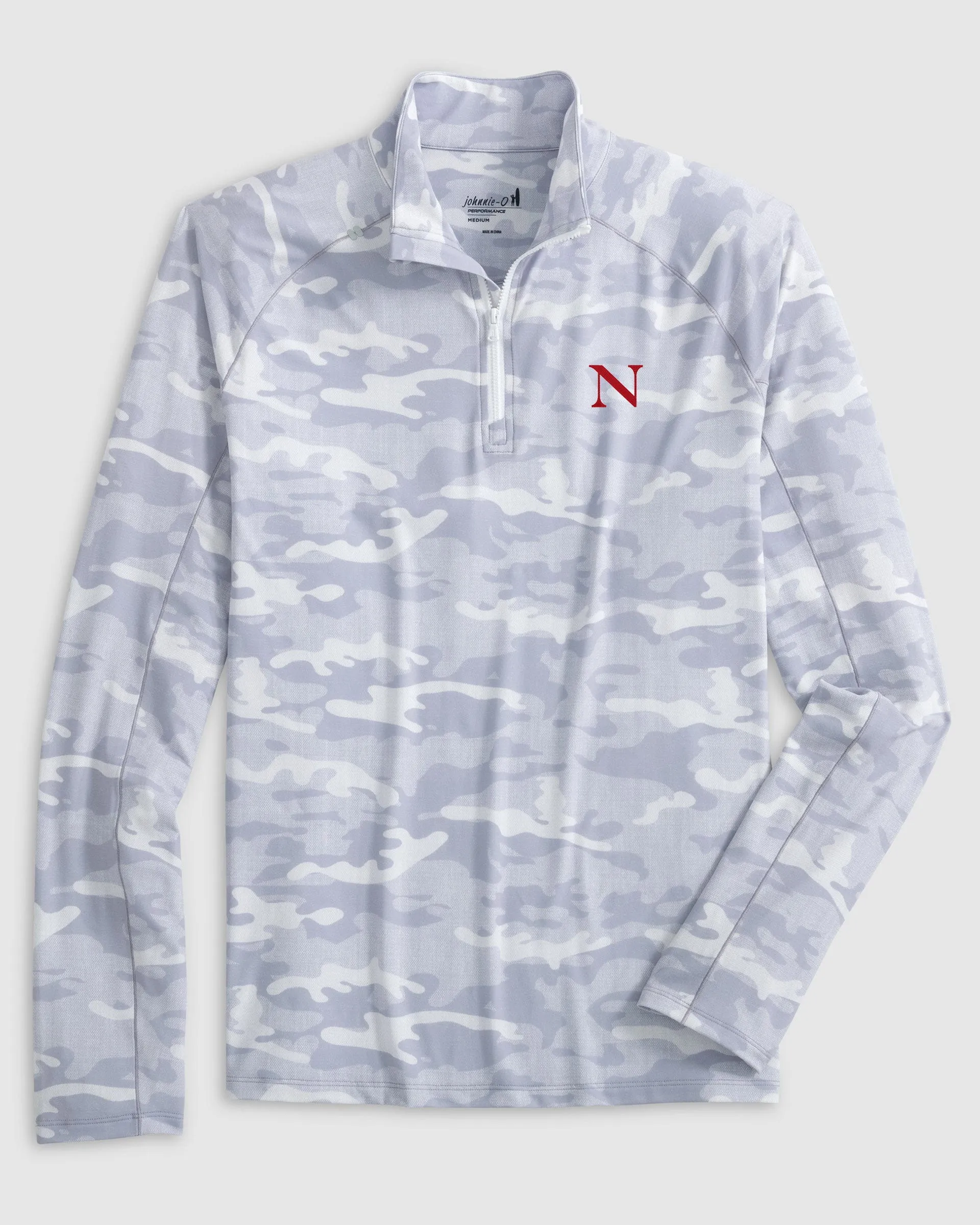 Northeastern Patton Performance Camo 1/4 Zip sold by Johnnie-O
