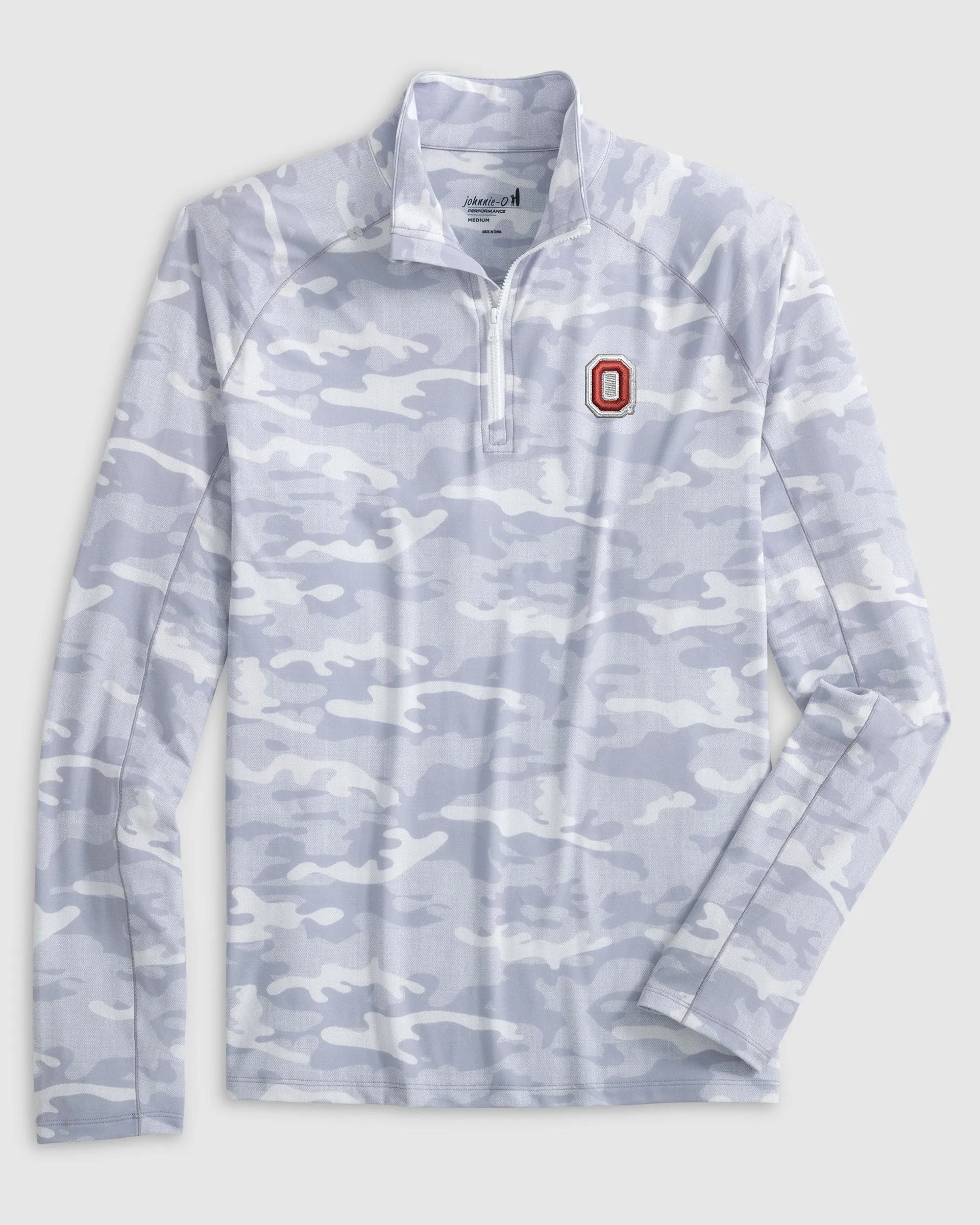 Ohio Patton Performance Camo 1/4 Zip - O Logo sold by Johnnie-O