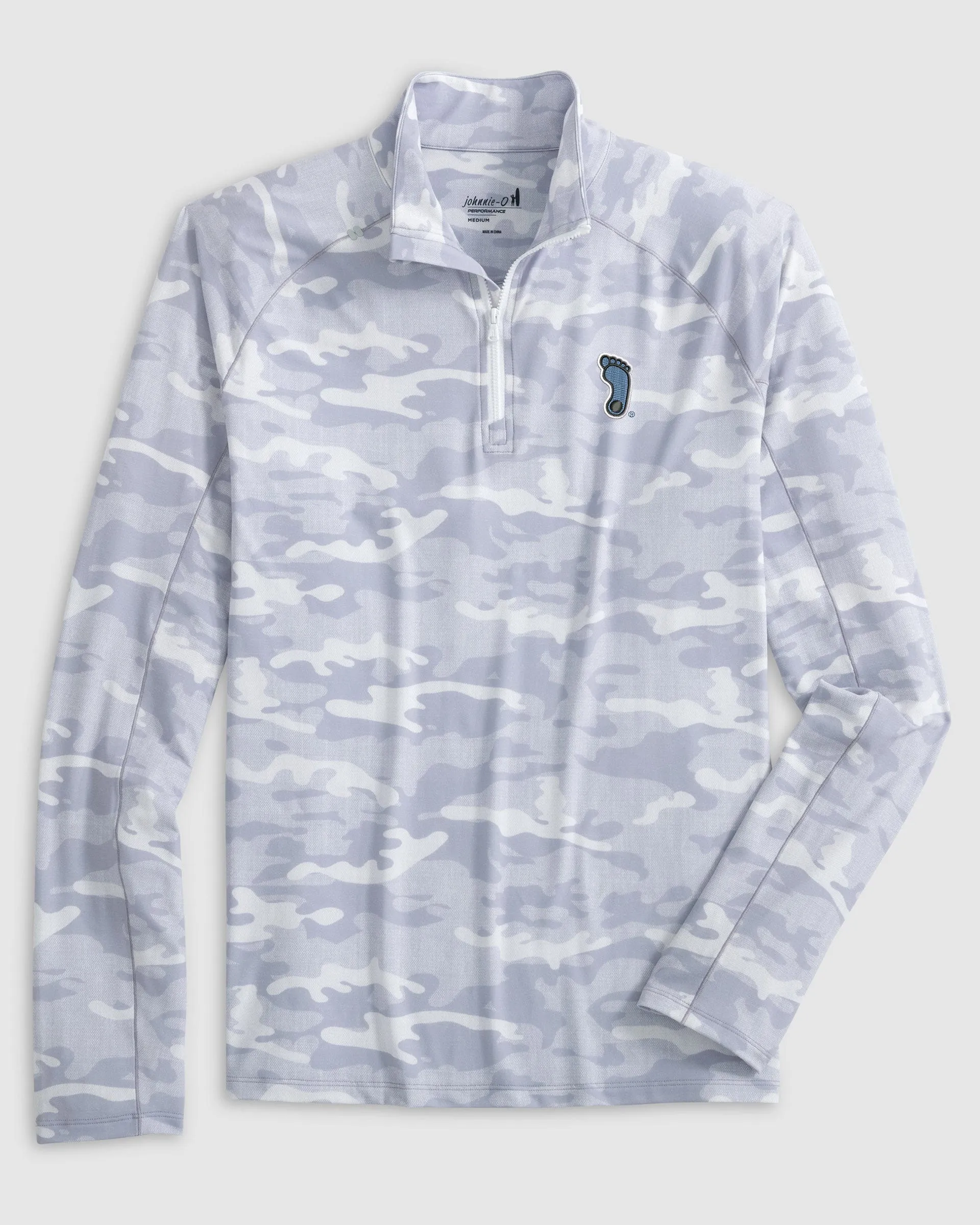 North Carolina Patton Performance Camo 1/4 Zip sold by Johnnie-O