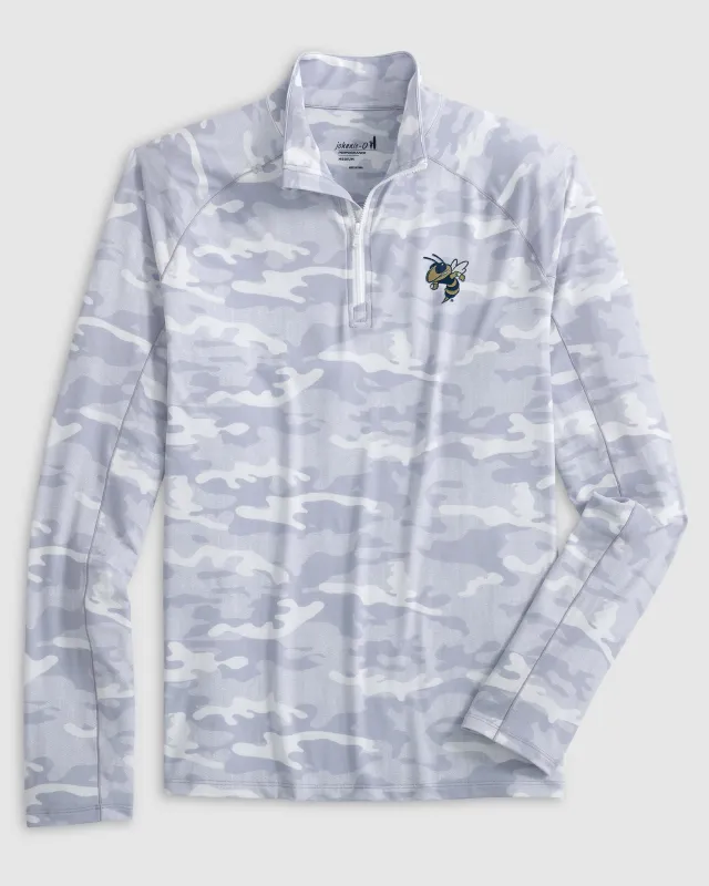 Georgia Tech Patton Performance Camo 1/4 Zip - Buzz Logo sold by Johnnie-O