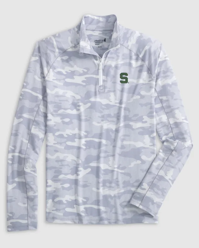 Michigan State Patton Performance Camo 1/4 Zip - S Logo sold by Johnnie-O