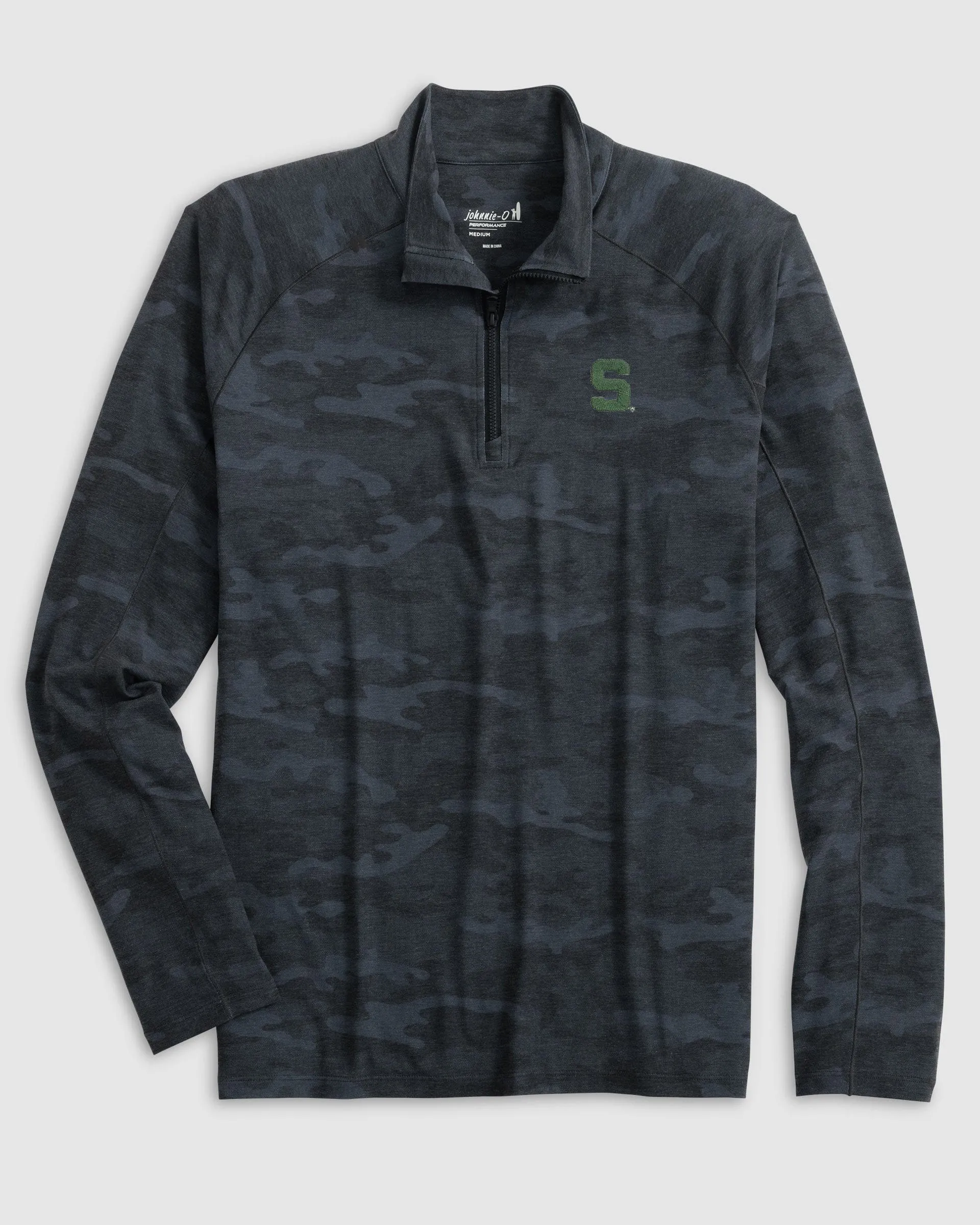 Michigan State Patton Performance Camo 1/4 Zip - S Logo sold by Johnnie-O product image thumbnail 2