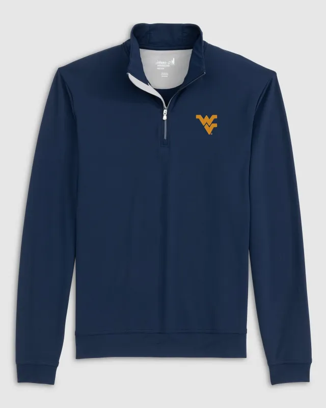 West Virginia Motion Performance 1/4 Zip made by Johnnie-O