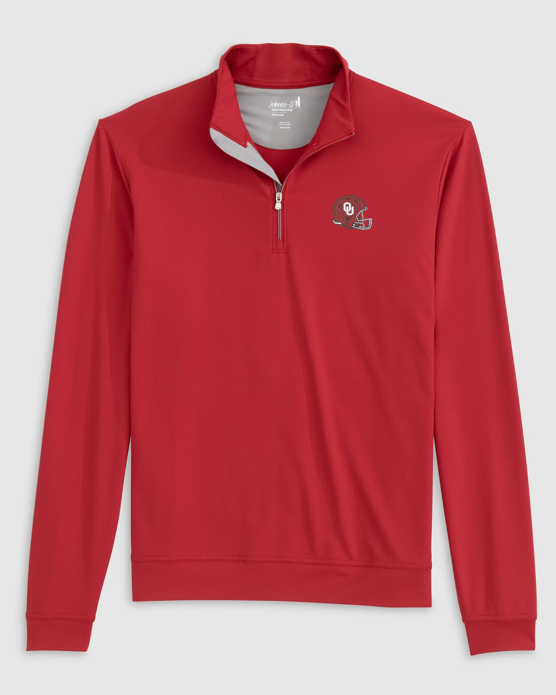 Oklahoma Motion Performance 1/4 Zip - Helmet Logo sold by Johnnie-O product image thumbnail 2