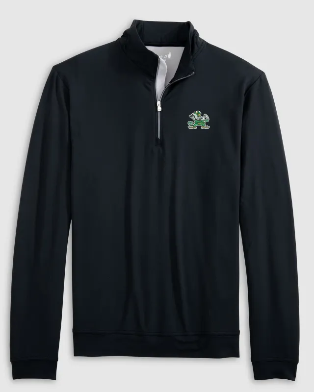 Notre Dame Motion Performance 1/4 Zip made by Johnnie-O