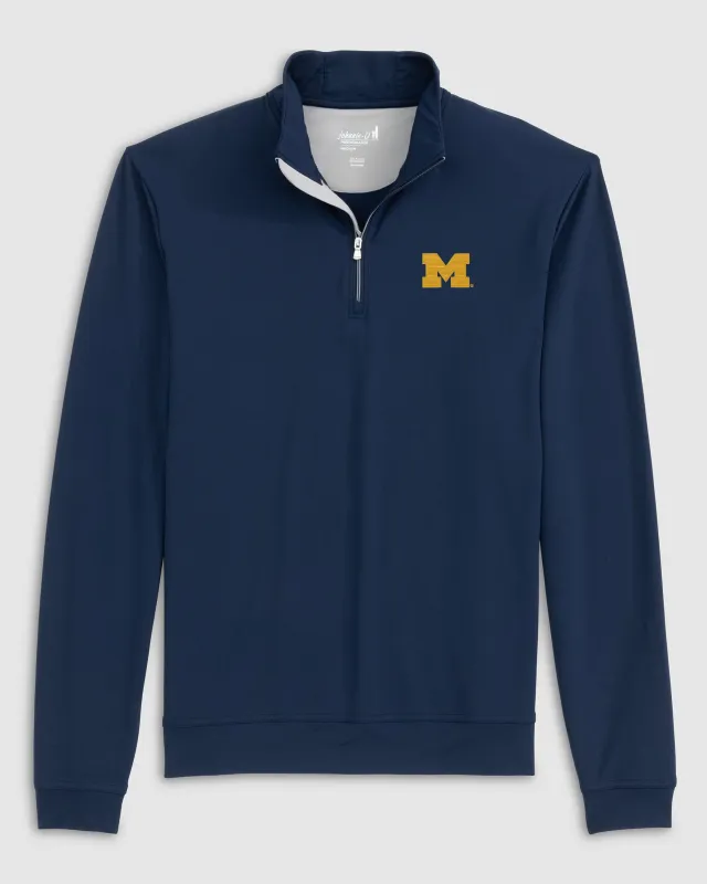Michigan Motion Performance 1/4 Zip made by Johnnie-O