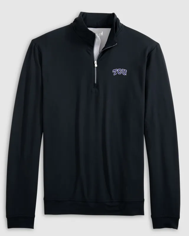 Texas Christian Motion Performance 1/4 Zip sold by Johnnie-O
