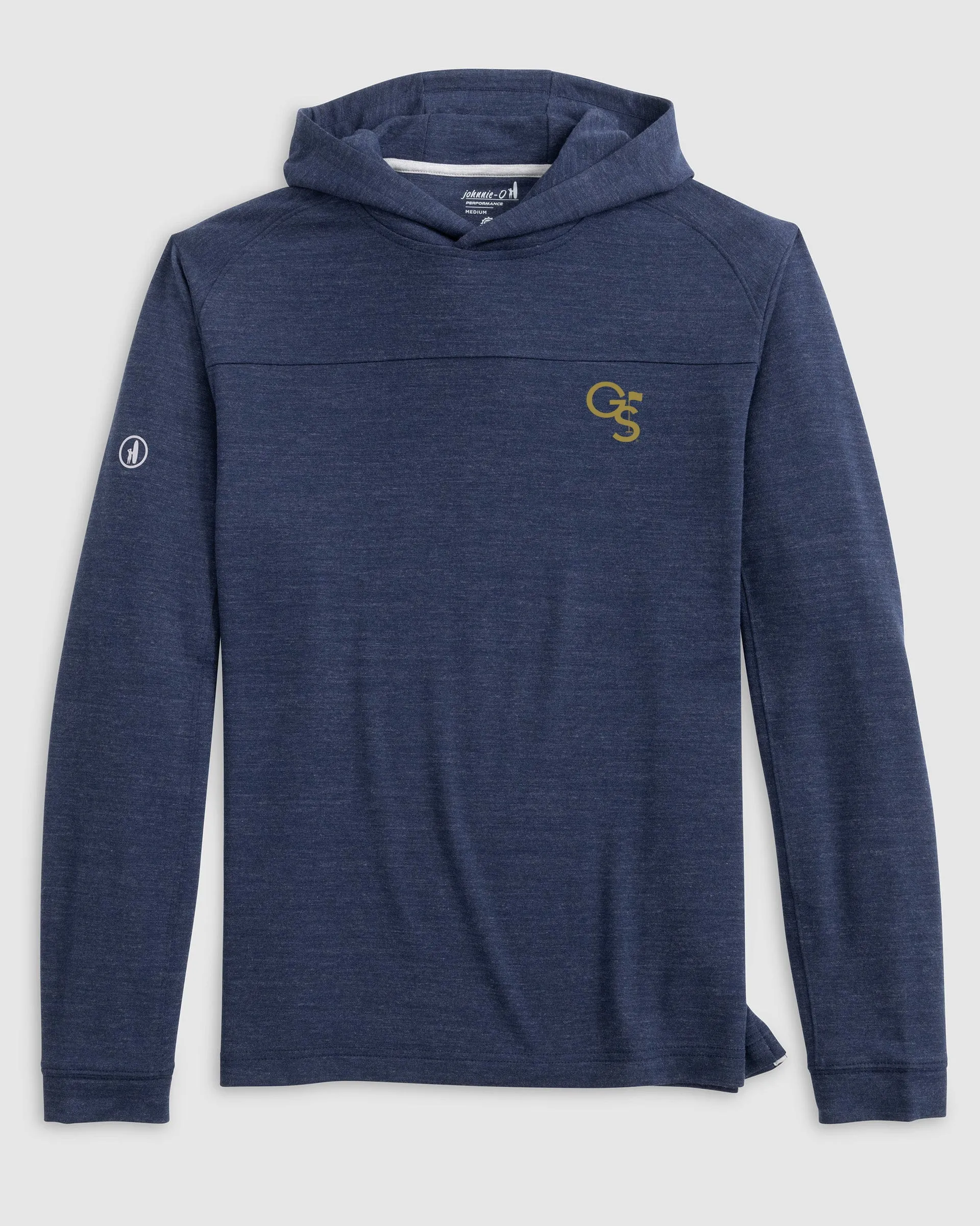 Georgia Southern Remmy Lightweight Performance Hoodie - Flag Logo sold by Johnnie-O